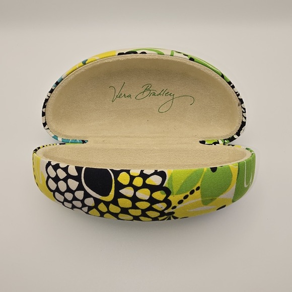 Vera Bradley Handbags - VERA BRADLEY Clamshell Glasses Case Floral Green Blue Hard Case -194